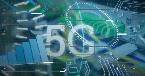 Abstract 5G Technology Digital Data Concept - Download Free Stock Images Pikwizard.com