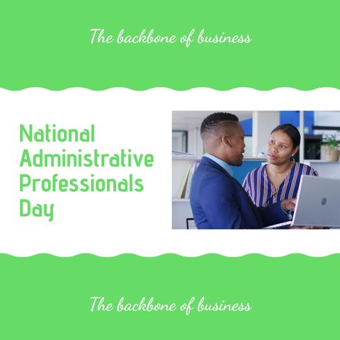 Celebrating National Administrative Professionals Day at Work - Download Free Stock Templates Pikwizard.com