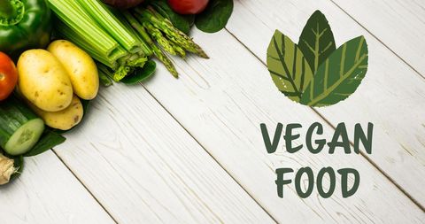 Fresh Veggies and Vegan Concept Collage - Download Free Stock Images Pikwizard.com