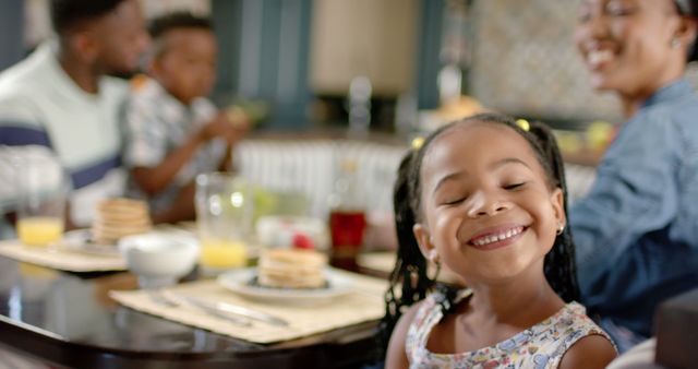 Happy African American Family Having Breakfast Together - Download Free Stock Images Pikwizard.com