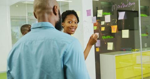 Diverse Professionals Engaged in Collaborative Office Brainstorm - Download Free Stock Images Pikwizard.com