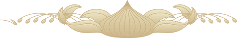 Elegant gold gradient ornamental onion divider design