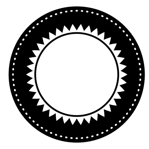 elegant black circle with star design on transparent background - Download Free Stock Videos Pikwizard.com