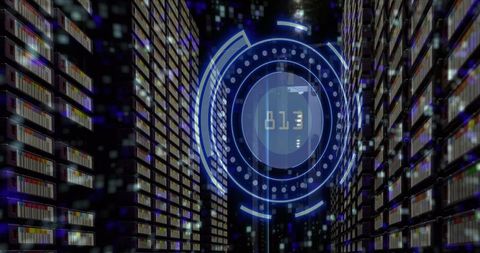 Digital data scanning in high-tech server room