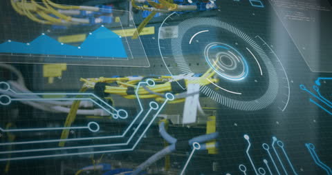 Digital Data Processing Amid Networking Cables