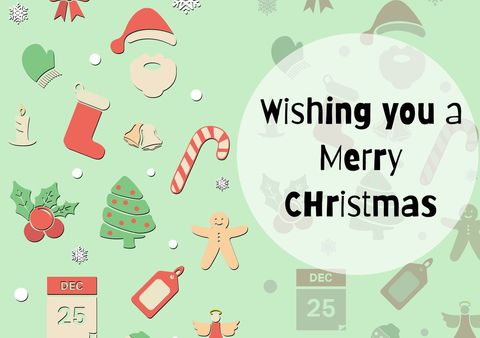 Creative Christmas Greeting Card with Festive Icons - Download Free Stock Templates Pikwizard.com
