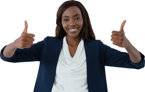 transparent background happy businesswoman thumbs up - Download Free Stock Videos Pikwizard.com