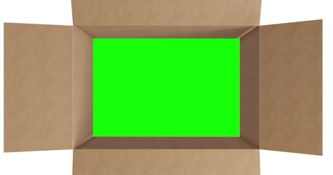 Green Screen inside Open Cardboard Box for Visual Effects - Download Free Stock Images Pikwizard.com
