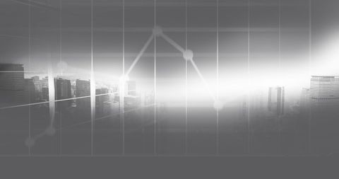 cityscape with digital data interface and financial graphs - Download Free Stock Images Pikwizard.com