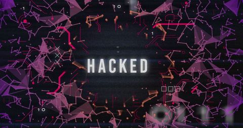 Digital Hacked Message with Abstract Data Elements - Download Free Stock Images Pikwizard.com