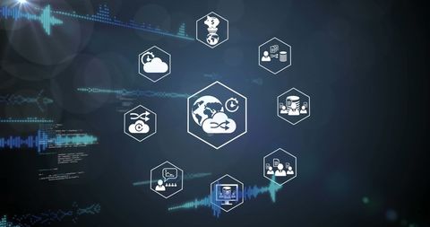 Digital Data Processing and Global Business Interface Concept - Download Free Stock Images Pikwizard.com