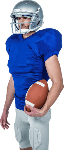 Colorful Enthusiastic Football Player Holding Ball Transparent - Download Free Stock Videos Pikwizard.com
