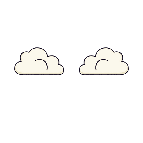 flat design clouds floating side by side on transparent background - Download Free Stock Videos Pikwizard.com