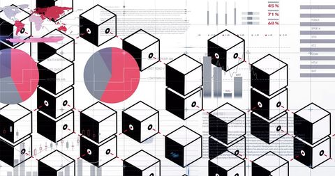 Data Processing Shapes Illustrating Global Business Analytics - Download Free Stock Images Pikwizard.com