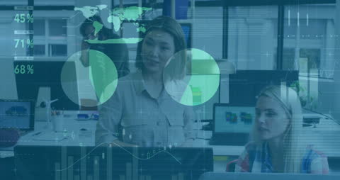 Diverse Business Team Analyzing Financial Data Innovations