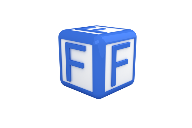 Blue Cube With Letter F On Transparent Background - Download Free Stock Videos Pikwizard.com