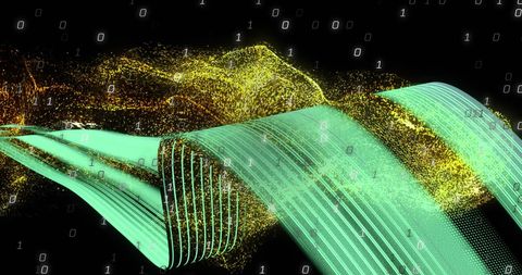 Digital Binary Coding and Light Trails Illustration - Download Free Stock Images Pikwizard.com