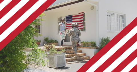 Happy Homecoming: Soldier Welcomed by Loving Family