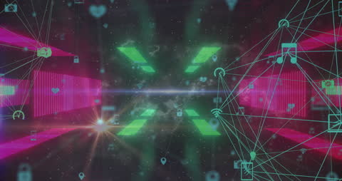 Digital Connections and Global Networking Visualization