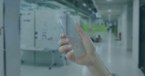 Operating Transparent Touchscreen Device in a Modern Lab