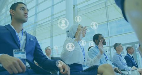 Networking Concept with Businesspeople in Modern Office - Download Free Stock Images Pikwizard.com