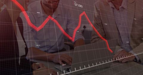 Collaborative Team Analyzing Financial Trends in Office - Download Free Stock Images Pikwizard.com