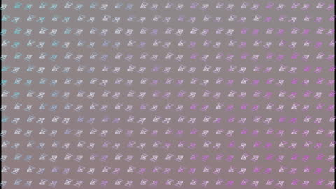 Animated Digital Shapes in Motion over Grey Background