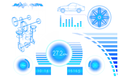 High-Tech Digital Car Display Interface on Transparent Background - Download Free Stock Videos Pikwizard.com