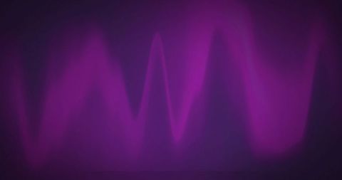 Glowing light trails over purple gradient background