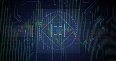 futuristic data analysis interface with dynamic digital dashboard - Download Free Stock Images Pikwizard.com