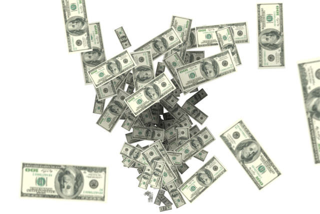 Falling Dollar Bills on Transparent Background - Download Free Stock Videos Pikwizard.com