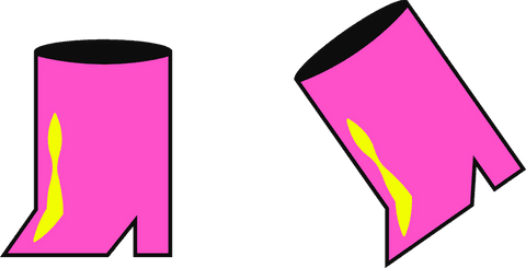 vibrant geometric magenta tubes with yellow accents on transparent background - Download Free Stock Videos Pikwizard.com