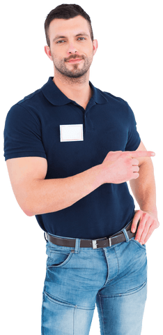confident man in blue shirt transparent background - Download Free Stock Videos Pikwizard.com