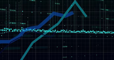 Digital Graph Displaying Dynamic Data Analysis - Download Free Stock Images Pikwizard.com