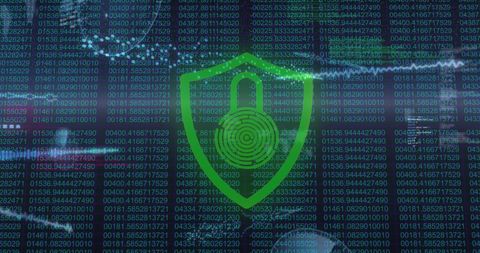 Digital Security with Padlock Overlaying Code Background - Download Free Stock Images Pikwizard.com