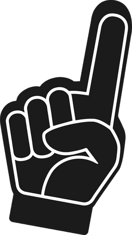 black foam hand icon pointing upward with transparent background - Download Free Stock Videos Pikwizard.com
