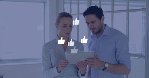 Professionals Engaged with Digital Technology in Modern Office - Download Free Stock Images Pikwizard.com
