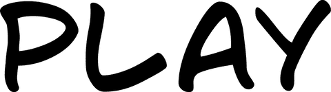 Transparent silhouette of play text design