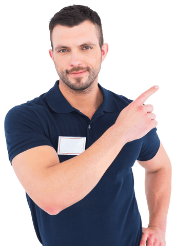 happy positive man pointing finger on transparent background - Download Free Stock Videos Pikwizard.com