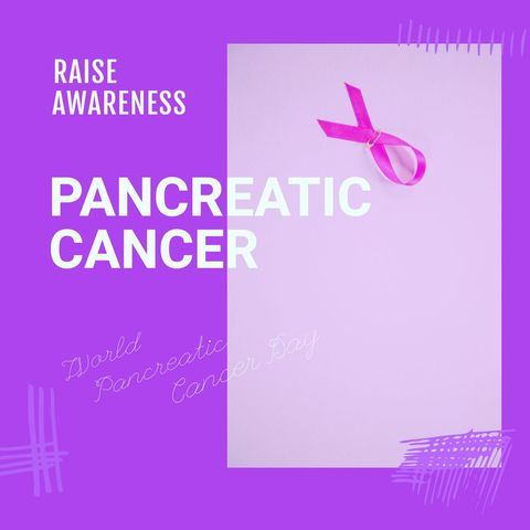 World Pancreatic Cancer Awareness and Purple Ribbon Banner - Download Free Stock Templates Pikwizard.com