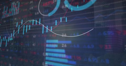 Digital Financial Data and Analytics Concepts with Graphs - Download Free Stock Images Pikwizard.com