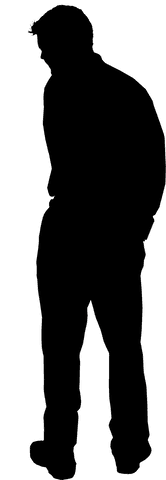 Silhouette of Elegant Man with Hands in Pockets on Transparent Background - Download Free Stock Videos Pikwizard.com