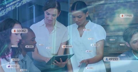 Technological collaboration and digital strategy planning meeting