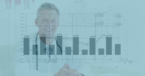 Doctor analyzing medical data for healthcare innovation