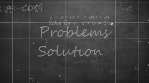 Mathematical Equations Overlay Conveys Problem-Solving Concept