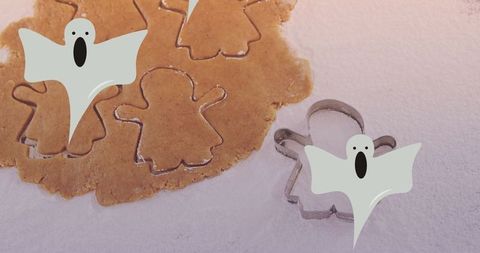Halloween Ghost Cookie Baking Celebration - Download Free Stock Images Pikwizard.com