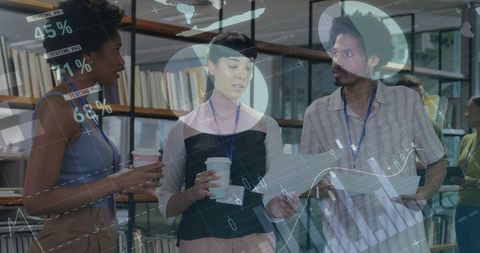 Diverse Professionals in Finance Data Interaction - Download Free Stock Images Pikwizard.com
