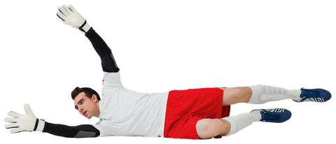 transparent soccer goalkeeper making diving save in action - Download Free Stock Videos Pikwizard.com