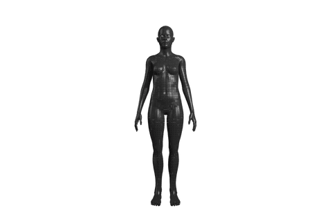 Transparent Digital Composite of Black 3D Female Figure - Download Free Stock Videos Pikwizard.com