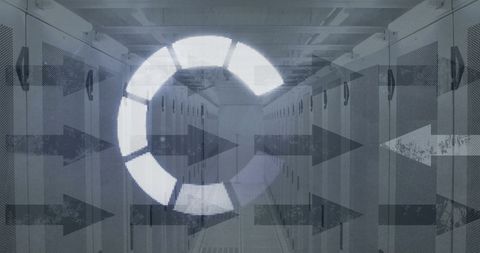 Digital Loading Ring in Modern Data Center - Download Free Stock Images Pikwizard.com